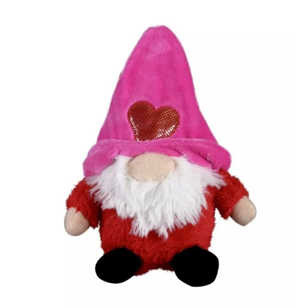 Gnome Stuffed Animal Mini Dog Toy Plush Valentines Love Emergency‎ Responders